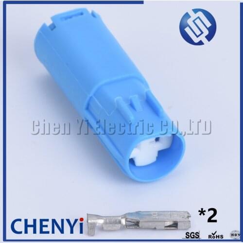 Blue 2pin Waterproof Connector for Automobile Cables Adapters & Sockets