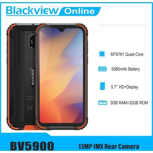 Blackview BV5900 Rugged Phone 3GB+32GB 5580mAh IP68 Waterproof Mobile Phone 5.7 inch NFC 4G Cellphone