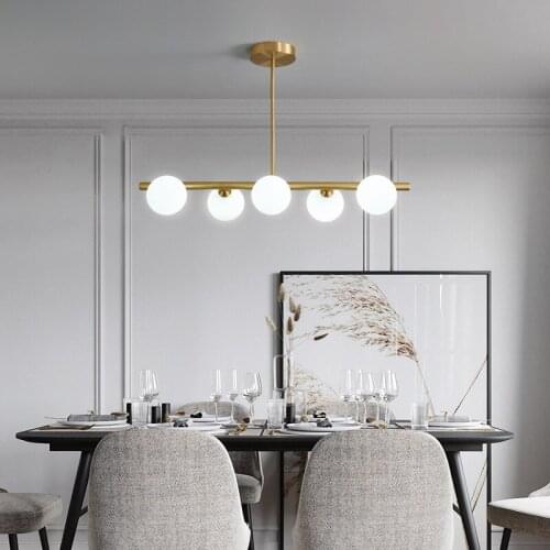 Nordic Restaurant Glass Pendant Lights Post-Modern Art Hotel Bar Magic Bean Pendant Lamps Kitchen Hanglamp Indoor Lighting