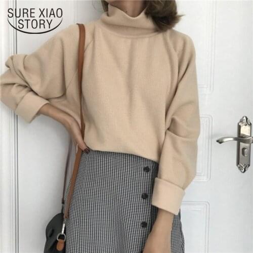 Autumn Winter Sweater Women Turtleneck Vintage Sweater Thick Long Sleeve Women Pullover Loose Chic Female Jumper Knitwear 10979