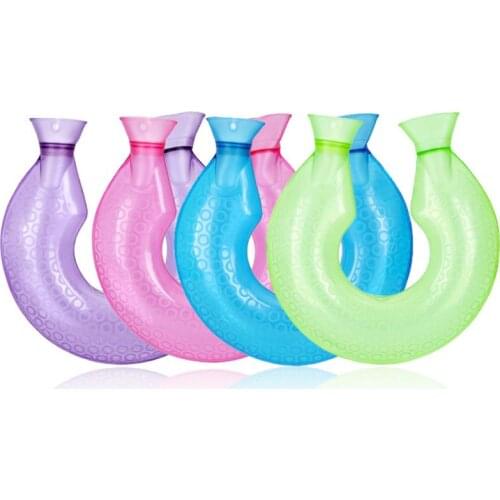 U-type Flushing Water Injection Transparent PVC Hot Water Bottle Environmental Protection Safety Explosion-proof Durable