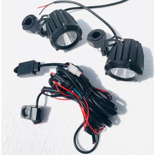 Auxiliary Lights for BMW Motorcycle 2x 25W 6000K Spot Driving Fog Lamps Headlights set For BMW R1200GS F800GS F700GS F650 K1600