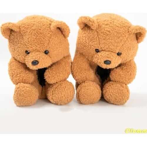 Women/Men Winter Slippers Unisex One Size 35-41 Warm Home Slippers Women Bread Shoes Indoor House Woman Slippers