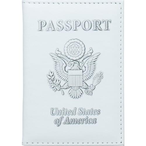 Zoukane USA American White Eagle Passport Cover Case ID Ticket Holder Passport Wallet Travel Accessories ZSPC41