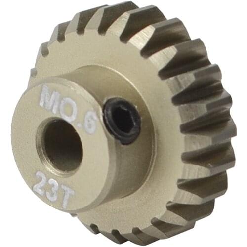 06 Module Hard Coated Aluminum Pinion Gear (23T) for Tamiya TT02 RC Cars TA07 TC-01 TT-02 54363 OP.1363