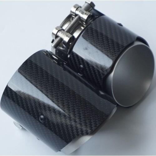 1 Pieces Carbon Fiber Exhaut tips for F87 M2 F80 M3 F82 F83 M4 Direct Fit Universal Fit Exhaust Tail Pipe Tip For Akrapovic AK