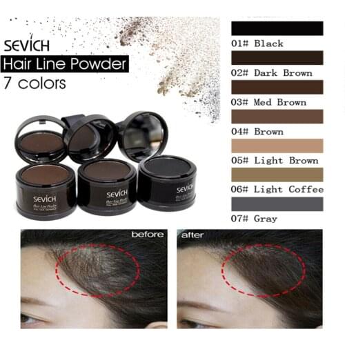 1PC Hairline Shadow Fluffy Thin Powder Pang Line Shadow Bald Coverage Hair Root Cover Up Concealer Hairline Repair Makeup Tools