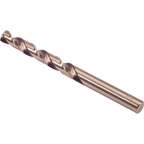 1Pc HSS Cobalt Straight Shank Metal Drilling Twist Drill Bits Power Tools Straight Shank Champagne 109-151mm Length 7-13mm Drill