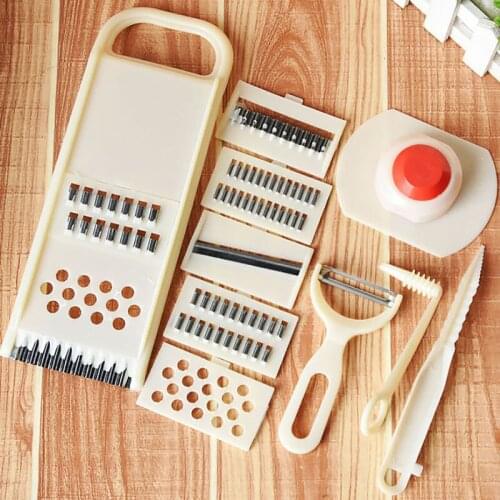 11pcs/Set Multifunctional Shredder Fruit Vegetable Peeler Potatoes Slicer Dicer Chopper Cutter Easy Kitchen Tools