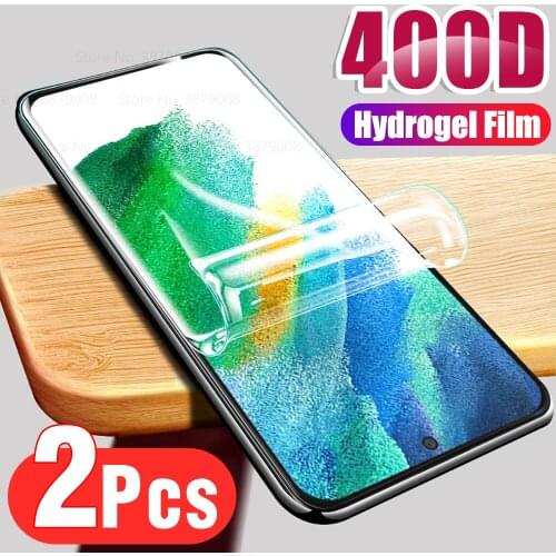 2PCS Film For Samsung Galaxy S21 FE 5G Phone Hydrogel Film Screen Protectors For Samsung S21FE S 21FE 21 FE G990B film not glass