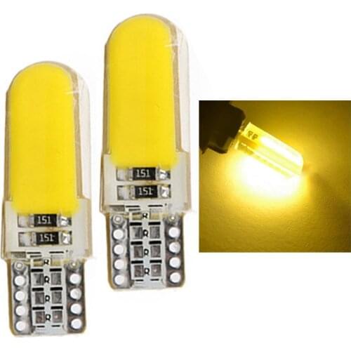 2Pcs T10 194 2825 WY5W LED Canbus Super Bright License Light Width Lamp Bulbs