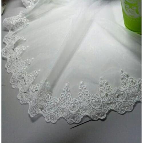 5 Meter/Lot 9.5cm Width High Qualtiy White Cotton Lace Applique Trim Craft Lace Ribbon