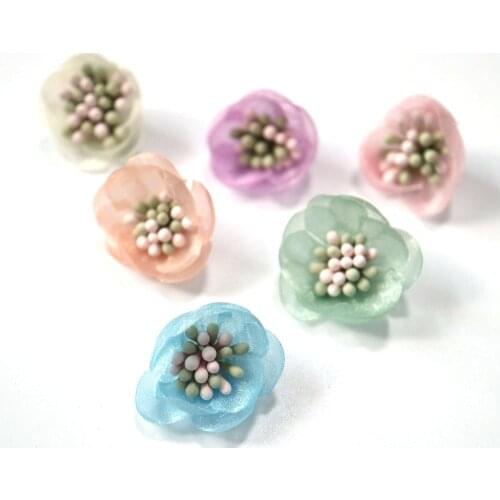 6pc/lot mixed color flower patches for Clothes small floral parches Sew on Sequins Applique decorative parches bordados para