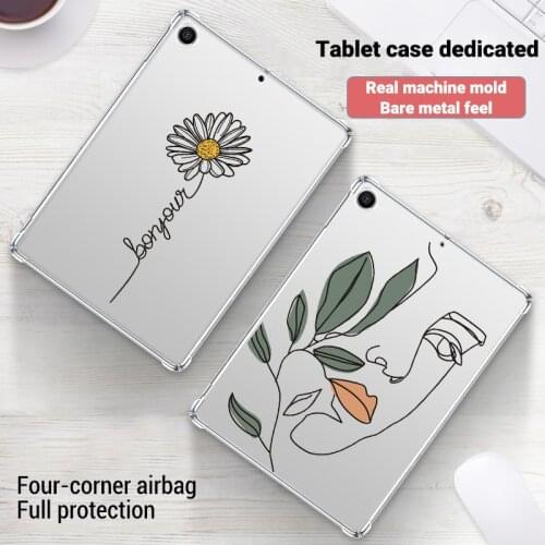 Case For Xiaomi Mi Pad 4 8.0 inch TPU Silicone Cover Retro Art Pattern Bumper MiPad 4 8.0" Clear Shockproof Mi Pad4 Funda