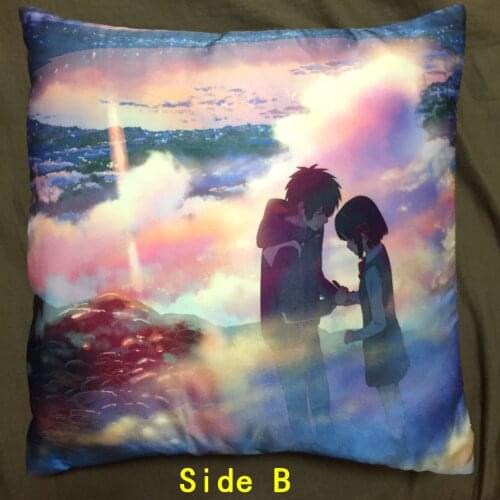 Anime Kimi no Na Wa Your Name two side Pillowcases Hugging Pillow Cushion Case Cover Cosplay Gift 36