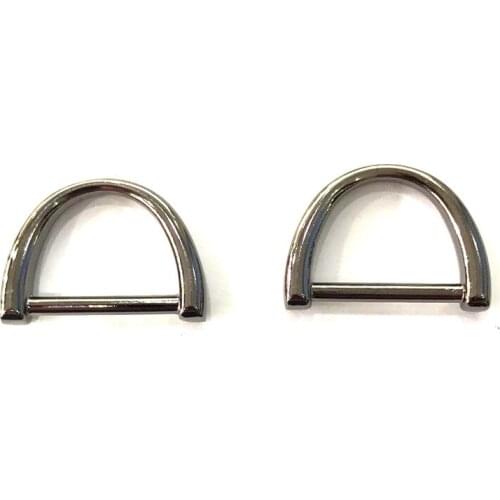 Free Shipping - Zinc Alloy 1 inch inner length nickel or Gold d rings 25mm D Rings 100pcs/lot