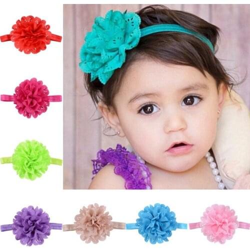 Baby Hair Accessories Headband Girl Hairband For Girls 2021 Flowers Red Princess