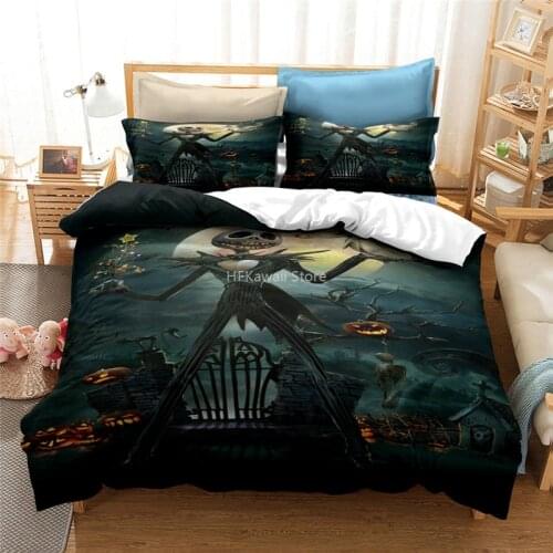 Home Textile The Nightmare Before Christmas Duvet Cover Set Pillowcase 3d Luxury Bedding Sets Queen King Comforter Cover Sets