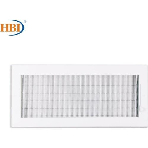 HBI W16" x H6" Adjustable Blade White Ceiling/Sidewall Air Register Vent Cover Diffuser Heavy Duty Stamped Steel