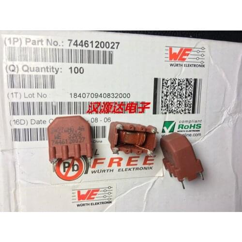 7446120027 WE-LF SV 2X27MH 400MA 0.4A line common mode coil inductance