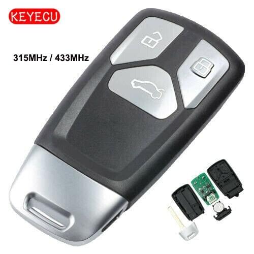 KEYECU Smart Remote Key Fob 3 Button 315MHz /433MHz for Audi TT A4 A5 S4 S5 Q7 SQ7 2017- UP - 8S0959754