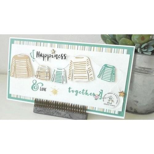 Mmao Crafts Metal Steel Cutting Dies Sweater sleeves clothes Stencil For DIY Scrapbooking Paper/photo Cards Embossing Dies