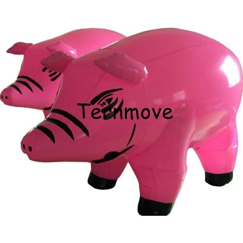 Inflatable pig shape model PVC advertising Promotion Helium Balloon inflatable pig cartoon character for decoration