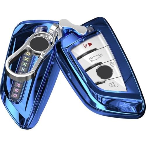 2020 New Soft TPU Car Key Case Full Cover Shell For BMW X5 F15 X6 F16 G30 1 2 5 7 Series G11 X1 X5 F48 218i Keychain Accessories