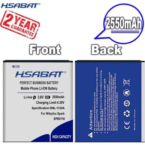 New Arrival [ HSABAT ] 2550mAh SPB0116 Replacement Battery for Wileyfox Spark