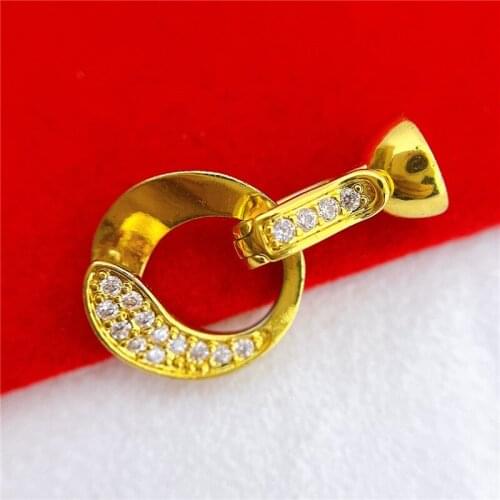Wholesale DIY Natural Stones Beads Jewelry Making Accessories Silver/Gold/Rose Gold Metal Connector Clasps Findings