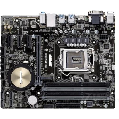 Original motherboard for ASUS H97M-E DDR3 LGA 1150 for I3 I5 I7 CPU USB2.0 USB3.0 16GB H97 desktop motherboard Free shipping