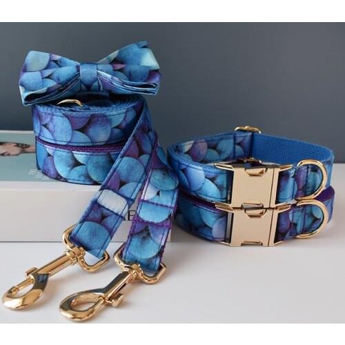 Dog Collars Luxury Design Free Engraved Pet Puppy ID Tag Collar Anti-lost Nameplate Collars For Big Dogs Customized Metal