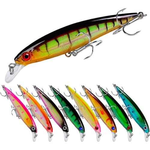10Colors New Luya Bait Mino 11CM 13.4G Fishing Tackle Artificial Bait Wobbler Perch Carp Outdoor Predator Fishing Fish Lure 1Pcs