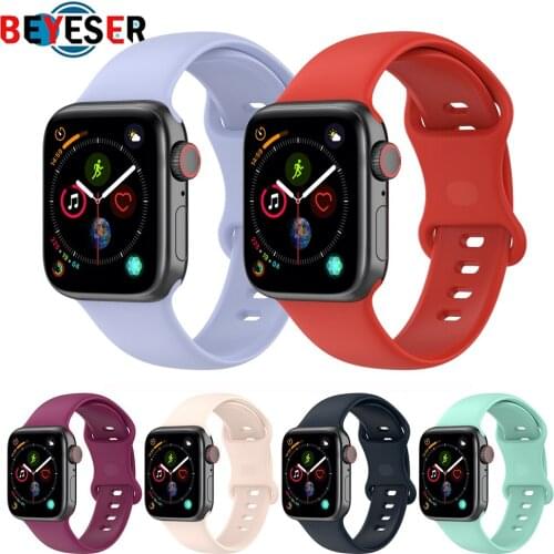 Sport For Apple Watch Se 6 5 Band 44mm 42mm Watchband Strap on Smart iWatch Bracelet Series 5 4 3 2 1 40mm 38mm Accessories Belt