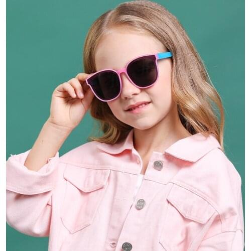 Retro Luxury Polarize Kids Big Sunglasses Girls Vintage Square Infant Oversized Candy Color Lens Baby Glasses Lentes De Sol 2020
