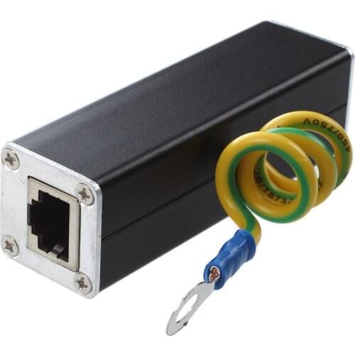 RJ45 Plug Ethernet Network Surge Protector Thunder Arrester 100MHz