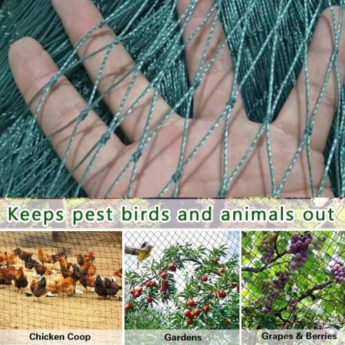 4x4cm Hole Farm Bird-proof Net 24/18/12/6 Strands Deer Fence Garden and Crop Protection Fence Net Bird-proof Dog Chicken Net