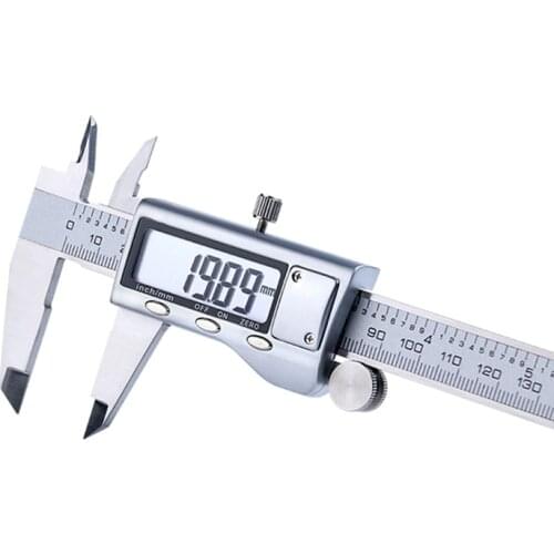 150mm 6inch Electronic Vernier Caliper LCD Digital Stainless Steel Woodworking Measuring Tool Sliding Ruler Micrometer Gauge