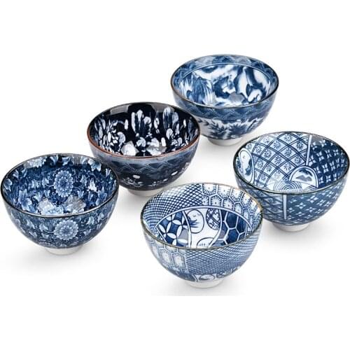 Blue and White Porcelain Hat Cup Tea Cup Tea Bowl Small Cup Kung Fu Tea Set Master Cup Tea Cup Ceramic Cup Chinese Teacup