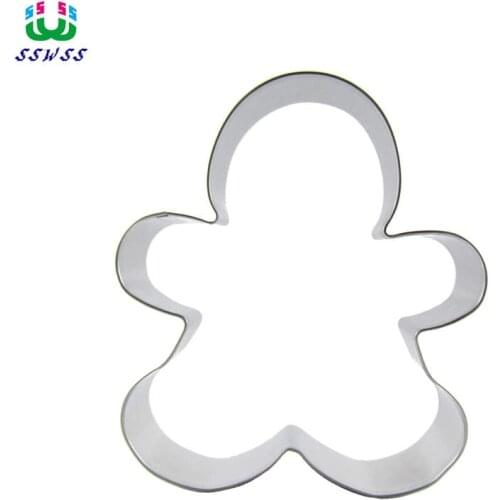 Super Gingerbread Man Shaped Cake Cookie Biscuit Baking Molds,Mousse Cake Decorating Fondant Cutters Tools,Direct Selling