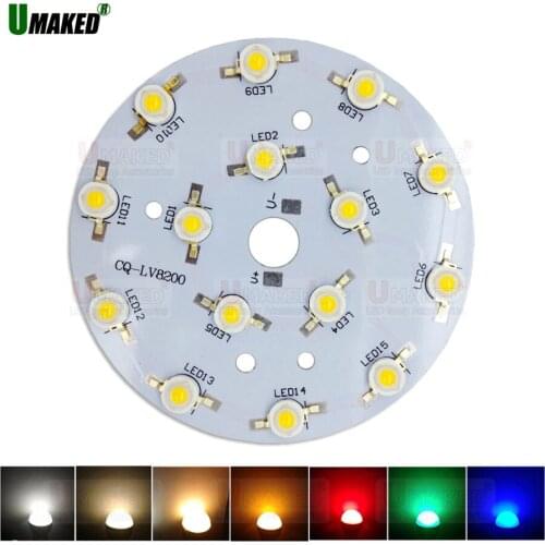 15W 45W 90mm high power led bead, WW/NW/CW/R/G/B/Y LED chips beads, LED DIY lighting bead, led light source Free shipping