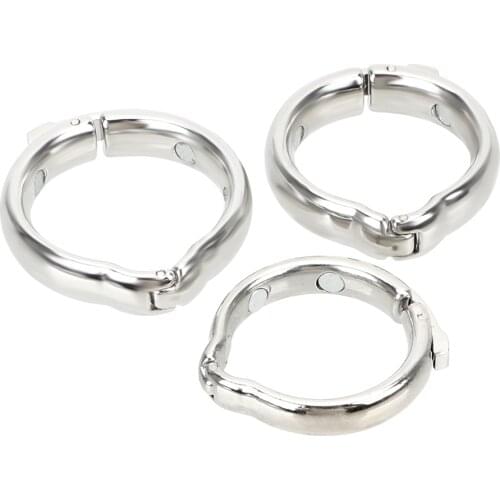 V Type Sex Toys For Men Magnet Cock Ring Foreskin Correction Penis Ring Delay Ejaculation Metal Adjustable Size