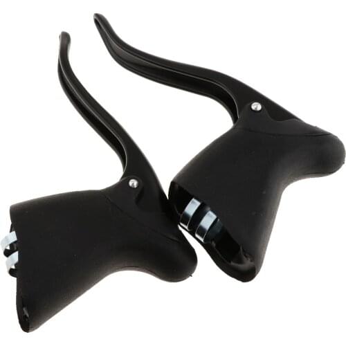 1 Pair Alloy Road Bike Racing Brake Lever Replacement Black