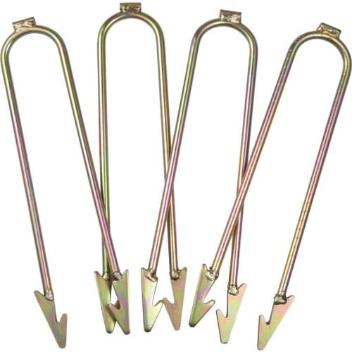 4Pcs Trampoline Wind Stakes Heavy Duty Trampoline Safety Anchors 3.15X11.81inch Large Size Trampoline accessories tool