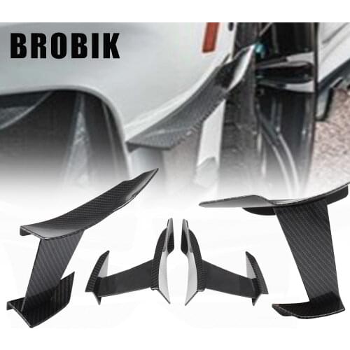 BROBIK For BMW F80 M3 BMW F82 M4Car Styling Accessories Front Bumper Lip Fin Splitter Spoiler Canard Sticker