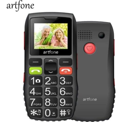 Big Button Mobile Phone for Elderly, artfone C1 Senior Mobile Phone With SOS Button | 1400mAh Battery | Dual SIM Unlocked(2G)