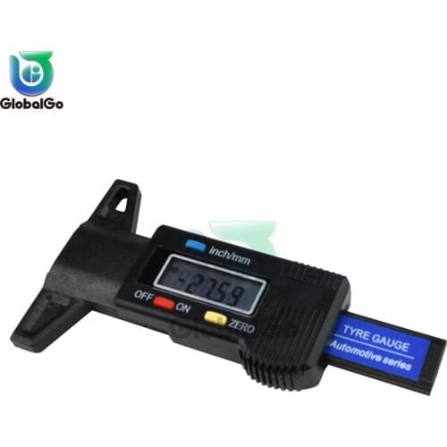 Digital Car Tyre Tire Tread Depth Gauge Meter Measurer Tool Caliper Thickness Gauges Tread Brake Pad Shoe Tire Monitoring System