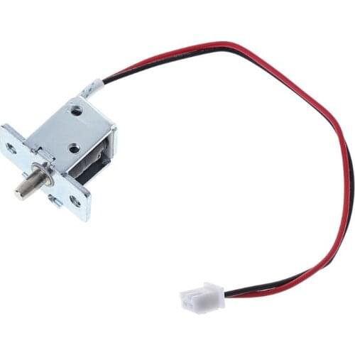 DC 12V 0.5A Mini Electric Magnetic Cabinet Bolt Push-Pull Lock Release Assembly Solenoid Access Control