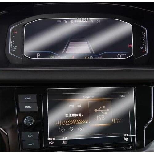 For Volkswagen T-roc 2018 2019 2020 Tempered Glass Car Navigation Screen Protector LCD Display Film T Roc Dashoard Panel Cover