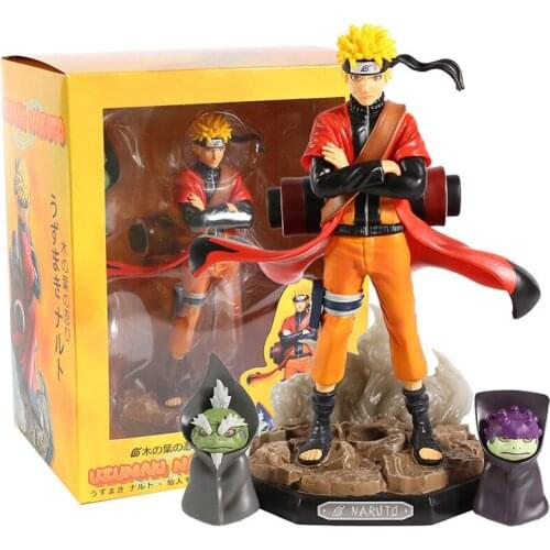 Naruto Shippuden GK Action Figure Anime Uzumaki-Naruto Sennin Model VS Pain PVC 20CM 1/10 Statue Collectible Toy